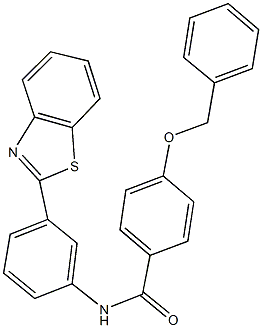 N-[3-(1,3-benzothiazol-2-yl)phenyl]-4-(benzyloxy)benzamide Struktur