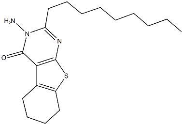 3-amino-2-nonyl-5,6,7,8-tetrahydro[1]benzothieno[2,3-d]pyrimidin-4(3H)-one Struktur