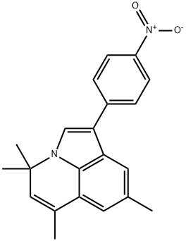 1-{4-nitrophenyl}-4,4,6,8-tetramethyl-4H-pyrrolo[3,2,1-ij]quinoline Struktur