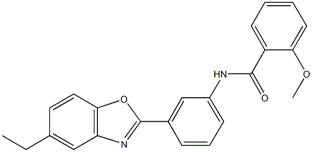 N-[3-(5-ethyl-1,3-benzoxazol-2-yl)phenyl]-2-methoxybenzamide Struktur