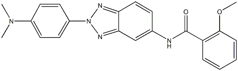 N-{2-[4-(dimethylamino)phenyl]-2H-1,2,3-benzotriazol-5-yl}-2-methoxybenzamide Struktur