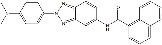 N-{2-[4-(dimethylamino)phenyl]-2H-1,2,3-benzotriazol-5-yl}-1-naphthamide Struktur