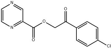 2-(4-chlorophenyl)-2-oxoethyl 2-pyrazinecarboxylate Struktur