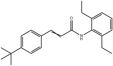 3-(4-tert-butylphenyl)-N-(2,6-diethylphenyl)acrylamide Struktur