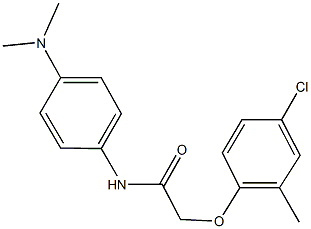 2-(4-chloro-2-methylphenoxy)-N-[4-(dimethylamino)phenyl]acetamide Struktur