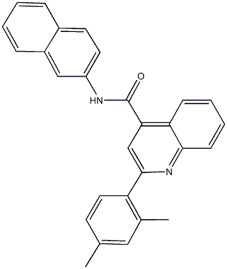 2-(2,4-dimethylphenyl)-N-(2-naphthyl)-4-quinolinecarboxamide Struktur