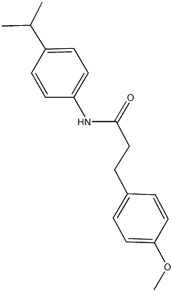 N-(4-isopropylphenyl)-3-(4-methoxyphenyl)propanamide Struktur