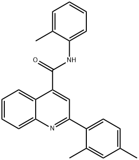 2-(2,4-dimethylphenyl)-N-(2-methylphenyl)-4-quinolinecarboxamide Struktur