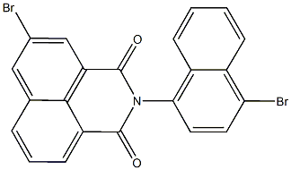 5-bromo-2-(4-bromo-1-naphthyl)-1H-benzo[de]isoquinoline-1,3(2H)-dione Struktur