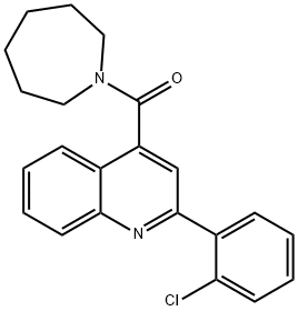 4-(1-azepanylcarbonyl)-2-(2-chlorophenyl)quinoline Struktur