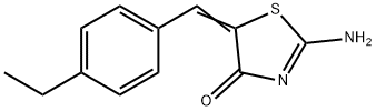 5-(4-ethylbenzylidene)-2-imino-1,3-thiazolidin-4-one Struktur