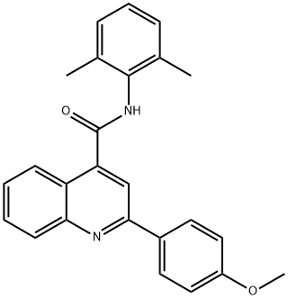 N-(2,6-dimethylphenyl)-2-(4-methoxyphenyl)-4-quinolinecarboxamide Struktur