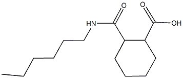 2-[(hexylamino)carbonyl]cyclohexanecarboxylic acid Struktur