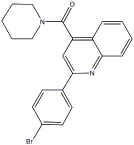 2-(4-bromophenyl)-4-(1-piperidinylcarbonyl)quinoline Struktur