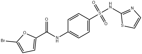 5-bromo-N-{4-[(1,3-thiazol-2-ylamino)sulfonyl]phenyl}-2-furamide Struktur