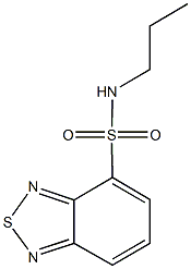 N-propyl-2,1,3-benzothiadiazole-4-sulfonamide Struktur