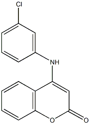 4-(3-chloroanilino)-2H-chromen-2-one Struktur