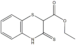 ethyl 3-thioxo-3,4-dihydro-2H-1,4-benzothiazine-2-carboxylate Struktur