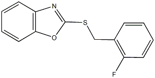 1,3-benzoxazol-2-yl 2-fluorobenzyl sulfide Struktur