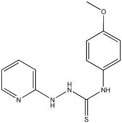 N-(4-methoxyphenyl)-2-(2-pyridinyl)hydrazinecarbothioamide Struktur