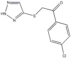 1-(4-chlorophenyl)-2-(2H-1,2,3-triazol-4-ylsulfanyl)ethanone Struktur