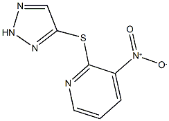 3-nitro-2-(2H-1,2,3-triazol-4-ylsulfanyl)pyridine Struktur