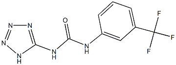 N-(1H-tetraazol-5-yl)-N'-[3-(trifluoromethyl)phenyl]urea Struktur