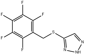 4-[(2,3,4,5,6-pentafluorobenzyl)sulfanyl]-2H-1,2,3-triazole Struktur