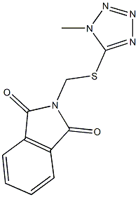 2-{[(1-methyl-1H-tetraazol-5-yl)sulfanyl]methyl}-1H-isoindole-1,3(2H)-dione Struktur