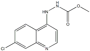 methyl 2-(7-chloro-4-quinolinyl)hydrazinecarboxylate Struktur