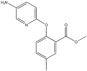 methyl 2-[(5-amino-2-pyridinyl)oxy]-5-methylbenzoate Struktur