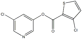 5-chloro-3-pyridinyl 3-chloro-2-thiophenecarboxylate Struktur