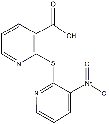 2-({3-nitro-2-pyridinyl}sulfanyl)nicotinic acid Struktur