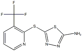 5-{[3-(trifluoromethyl)-2-pyridinyl]sulfanyl}-1,3,4-thiadiazol-2-amine Struktur