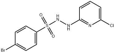 4-bromo-N'-(6-chloro-2-pyridinyl)benzenesulfonohydrazide Struktur