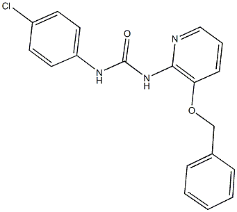 N-[3-(benzyloxy)-2-pyridinyl]-N'-(4-chlorophenyl)urea Struktur