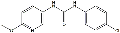 N-(4-chlorophenyl)-N'-(6-methoxy-3-pyridinyl)urea Struktur