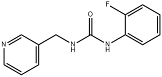 N-(2-fluorophenyl)-N'-(3-pyridinylmethyl)urea Struktur