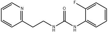 N-(2-fluorophenyl)-N'-[2-(2-pyridinyl)ethyl]urea Struktur