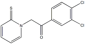 1-(3,4-dichlorophenyl)-2-(2-thioxo-1(2H)-pyridinyl)ethanone Struktur