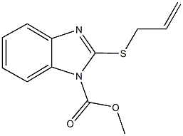 methyl 2-(allylsulfanyl)-1H-benzimidazole-1-carboxylate Struktur