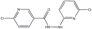 6-chloro-N'-(6-chloro-2-pyridinyl)nicotinohydrazide Struktur