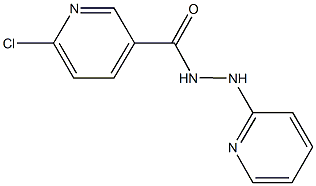 6-chloro-N'-(2-pyridinyl)nicotinohydrazide Struktur