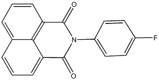 2-(4-fluorophenyl)-1H-benzo[de]isoquinoline-1,3(2H)-dione Struktur