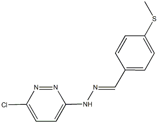 4-(methylsulfanyl)benzaldehyde (6-chloro-3-pyridazinyl)hydrazone Struktur