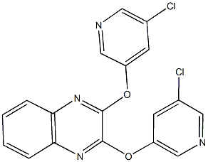 2,3-bis[(5-chloro-3-pyridinyl)oxy]quinoxaline Struktur