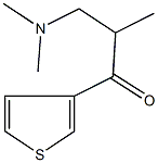 3-(dimethylamino)-2-methyl-1-(3-thienyl)-1-propanone Struktur