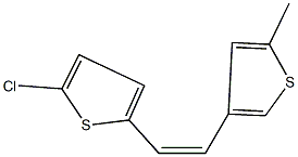 4-[2-(5-chloro-2-thienyl)vinyl]-2-methylthiophene Struktur