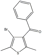 (4-bromo-2,5-dimethyl-3-thienyl)(phenyl)methanone Struktur