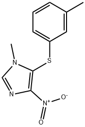 4-nitro-1-methyl-5-[(3-methylphenyl)sulfanyl]-1H-imidazole Struktur